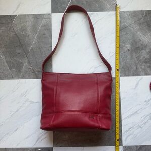 The Sak Red 100% Leather Shoulder Bag